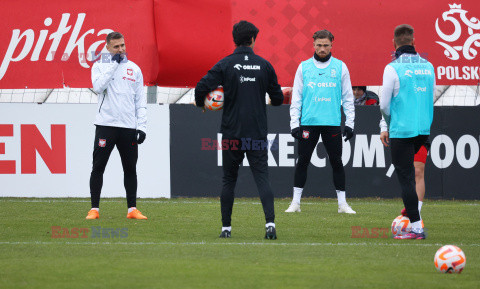 Treningi reprezentacji Polski przed meczem el. UEFA EURO 2024 z Czechami