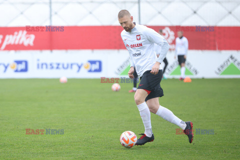 Treningi reprezentacji Polski przed meczem el. UEFA EURO 2024 z Czechami