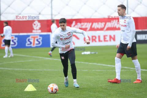 Treningi reprezentacji Polski przed meczem el. UEFA EURO 2024 z Czechami