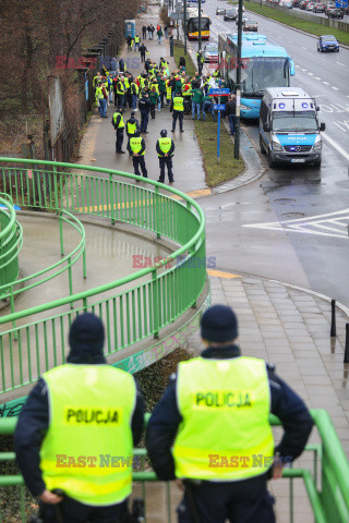 Protest górników w Warszawie