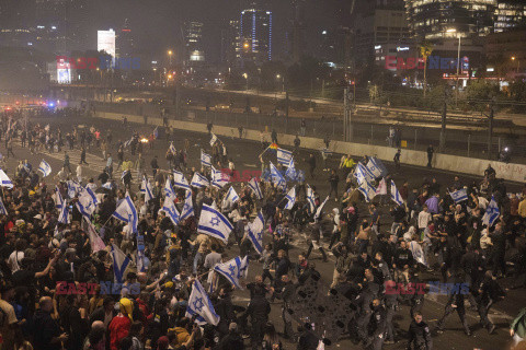 Izrael - protest przeciw radykalnym reformom