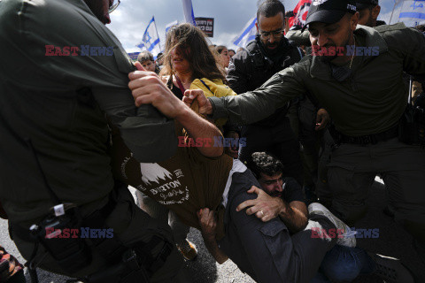 Izrael - protest przeciw radykalnym reformom