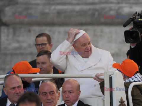 Papież Franciszek podczas audiencji