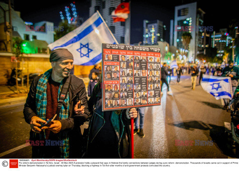 Izrael - protest przeciw radykalnym reformom