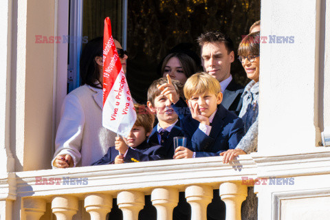 Książęta Monako na obchodach Święta Narodowego