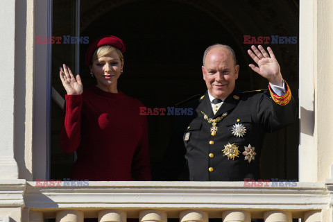 Książęta Monako na obchodach Święta Narodowego