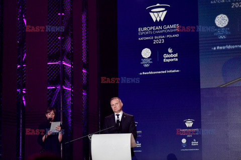 Prezydent Duda na European Games Esports Championships w Katowicach