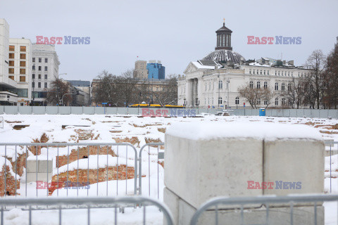 Piwnice Pałacu Saskiego w Warszawie