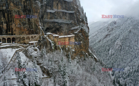 Klasztor Sumela wykuty w skale