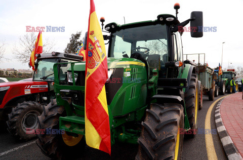 Protest rolników w Hiszpanii