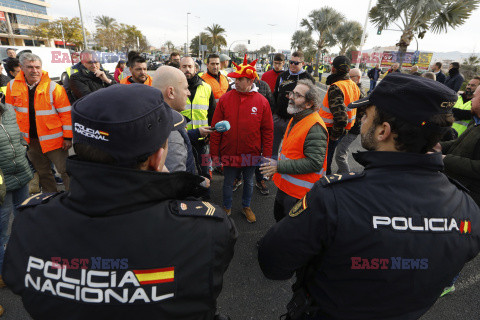 Protest rolników w Hiszpanii