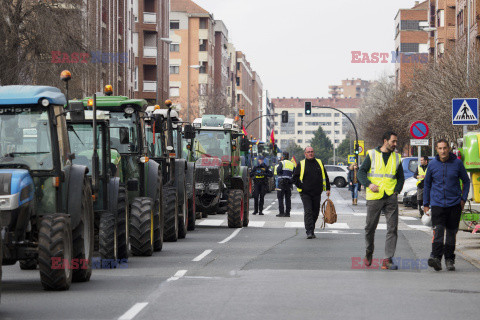 Protest rolników w Hiszpanii