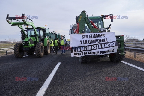 Protest rolników w Hiszpanii