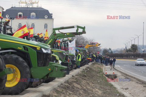 Protest rolników w Hiszpanii