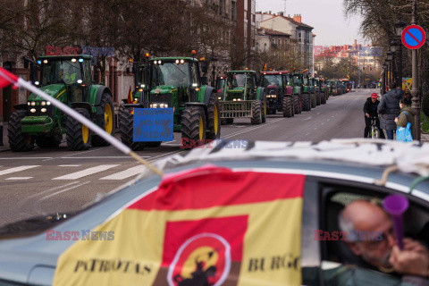 Protest rolników w Hiszpanii