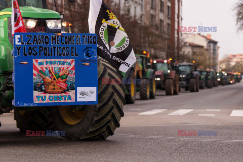 Protest rolników w Hiszpanii