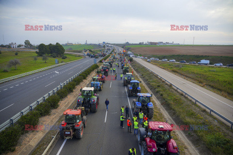 Protest rolników w Hiszpanii