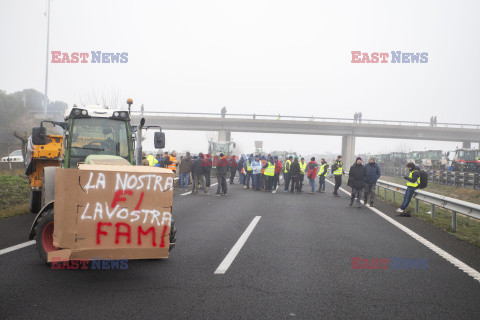 Protest rolników w Hiszpanii