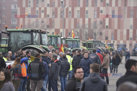 Protest rolników w Hiszpanii