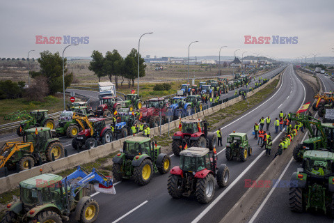 Protest rolników w Hiszpanii