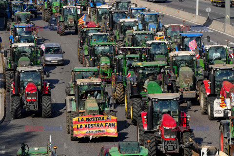 Protest rolników w Hiszpanii