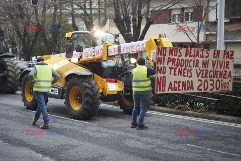 Protest rolników w Hiszpanii