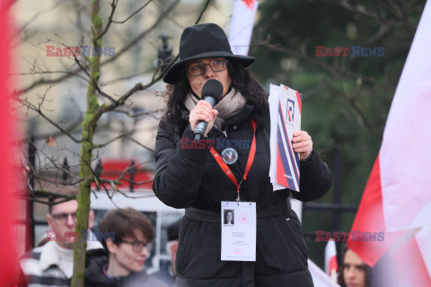 Protest Wolnych Polaków przed Trybunałem Konstytucyjnym