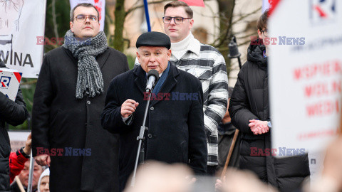 Protest Wolnych Polaków przed Trybunałem Konstytucyjnym