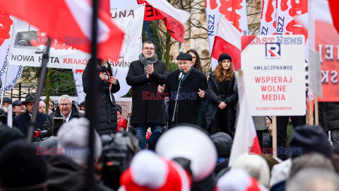 Protest Wolnych Polaków przed Trybunałem Konstytucyjnym