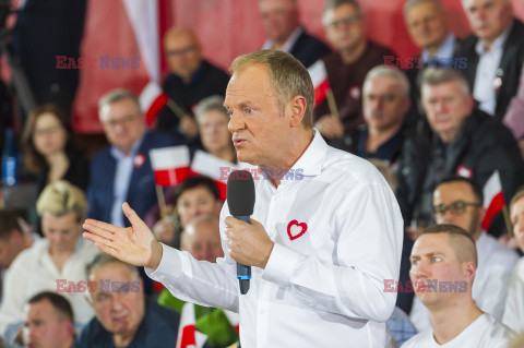 Donald Tusk w Morągu