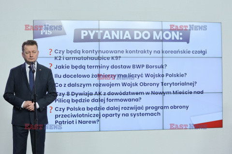 Konferencja prasowa PiS nt. obrony narodowej