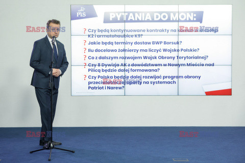 Konferencja prasowa PiS nt. obrony narodowej