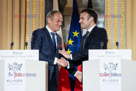 Premier Tusk z wizytą w Paryżu