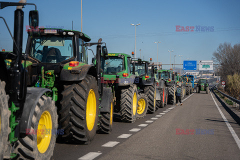 Protest rolników w Hiszpanii