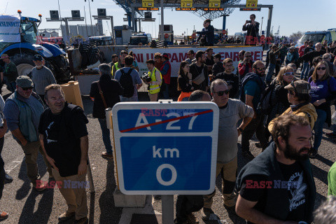 Protest rolników w Hiszpanii