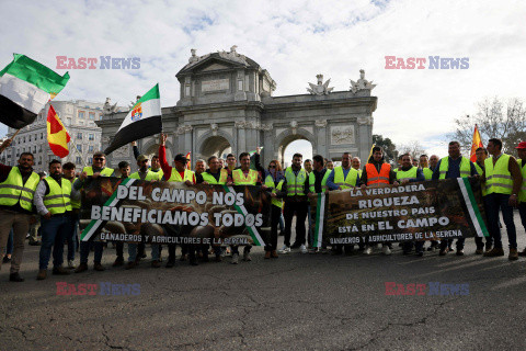 Protest rolników w Hiszpanii