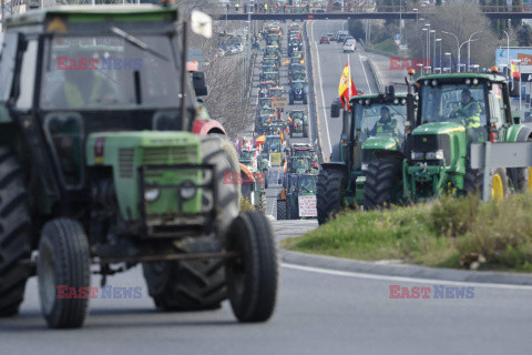 Protest rolników w Hiszpanii