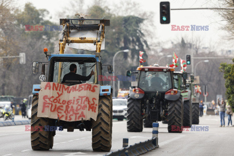 Protest rolników w Hiszpanii