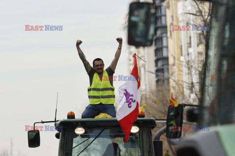 Protest rolników w Hiszpanii