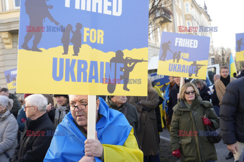 2. rocznica wybuchu wojny w Ukrainie na świecie