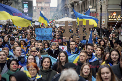 2. rocznica wybuchu wojny w Ukrainie na świecie