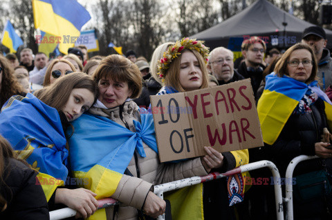 2. rocznica wybuchu wojny w Ukrainie na świecie