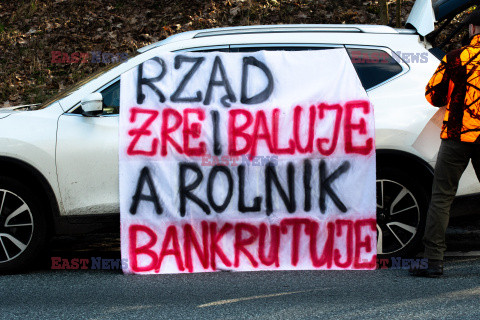 Rolnicy blokują przejście graniczne w Świecku