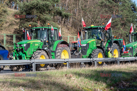 Rolnicy blokują przejście graniczne w Świecku