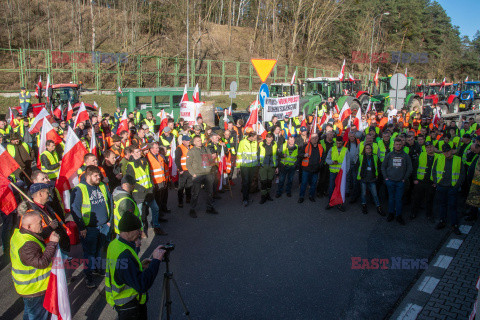 Rolnicy blokują przejście graniczne w Świecku