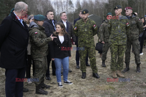 Wicepremier Kanady na poligonie w Jeżewie