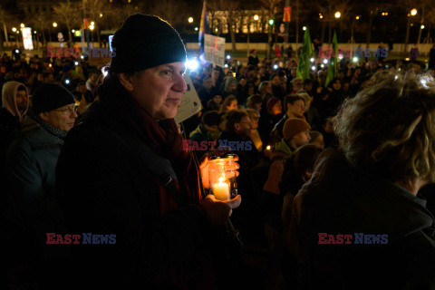 Protest przeciwko rasizmowi i skrajnej prawicy w Wiedniu