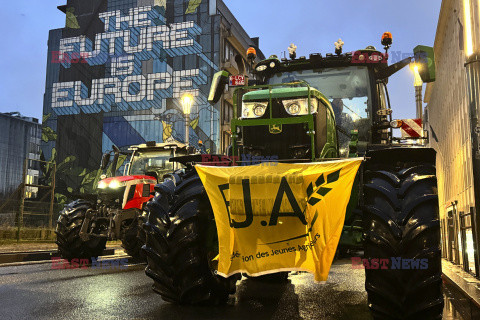 Protest rolników w Brukseli