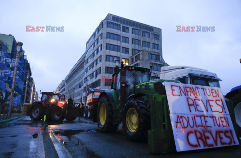 Protest rolników w Brukseli