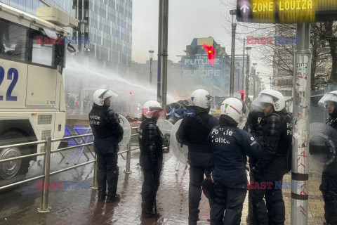 Protest rolników w Brukseli